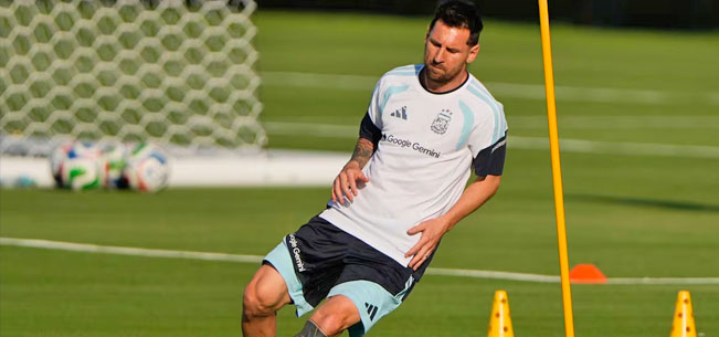 EL ASTRO ARGENTINO TRABAJA DIFERENCIADO AL RESTO DE SUS COMPAñEROS