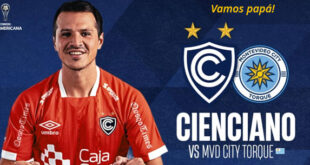 Cienciano vs Montevideo City por Copa Sudamericana: canal, horario y formaciones