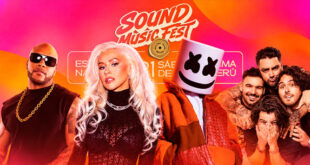 Sound Music Fest anuncia «Golden Years Edition»: Christina Aguilera, Flo Rida, Marshmello y Adammo se presentarán el 21 de noviembre en el Estadio Nacional